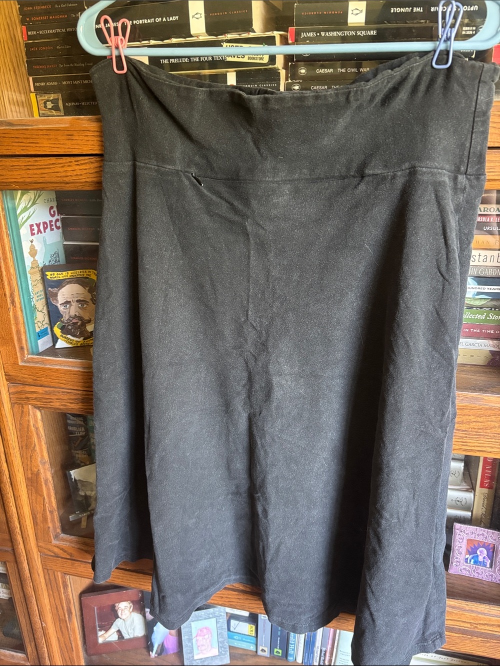Texture Clothing Organic hemp/ cotton Blend Knee Length Comfy Skirt